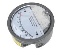 ERYUE Manómetro Diferencial Excelente Rendimiento Resistente a la Corrosión para Detección de HVAC con Puntero Componentes de Vacío para Ingeniería Ambiental y Bioingeniería - Aluminio/Gris