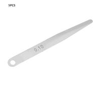 ERYUE Medidor de Espesores Duradero de Relleno Huecos Métricos, Medidor Espesor 0,08mm/0,1mm para Bujías, Bandas Freno, 5 Unids/set (0.1)