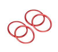ERYUE Mejora de la Aleación de Aluminio del Anillo Decorativo del Ajuste Ventilación Aire Rojo Primera Calidad para A1, 4 Piezas