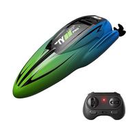 ERYUE Mini Barco de Control Remoto con Tecnología Impermeable Avanzada, Capacidades de Acrobacias, para Niños Adultos, Negro (#5)