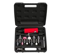 ERYUE Mini Kit de Amoladora de Aire, Pulidora Escape Trasera Neumática Portátil 25000 RPM para Pulir, Desbarbar con Pinzas 1/4 '' y 1/8 '' para Trabajadores Taller