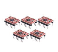 ERYUE Módulo de Controlador de Motor Paso a Paso Disipación Calor Eficiente Juego 5 Piezas para Rampas 1.4 A4988 Accesorios Impresora 3D, Bloque Aluminio Incluido
