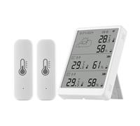 ERYUE Monitor Inteligente de Humedad y Temperatura WiFi con Sensor de Monitoreo en Tiempo Real para Interior del Hogar, Dormitorio, Invernadero, Termómetro Higrómetro Inalámbrico Preciso para Casa,