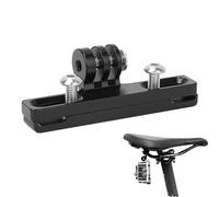 ERYUE Montaje de Clip de Sillín Bicicleta Negro Aleación Aluminio para Cámara Hero6/5/4/3, Base Bicicleta Duradera para Capturar Paisajes, Ciclistas, 1 Pieza