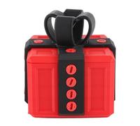 ERYUE Novedad, Caja de Regalo Molesta Impresa en 3D con Tornillos para Guardar Juguetes, Caja Sorpresa de Cumpleaños Premium (rojo y negro)
