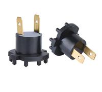 ERYUE Par de Zócalo del Soporte de Bulbo de los Faros para 3 5 ER6-F,Nuevo, Plástico de, Accesorio Resistente, 2pcs, Negro, B28V-51-0a3, B28V510A3, 23G, para SL1000 2001/2005,