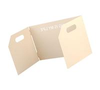 ERYUE Parabrisas de Estufa de Camping, Bloqueador Viento Portátil para Pícnic Al Aire, Cocina, Parabrisas Estufa Metal (Blanco tríptico)