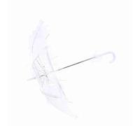 ERYUE Paraguas de Encaje para Boda, Dosel de Encaje Elegante y Exquisito, Accesorio Fotografía para Representaciones Teatrales, Multicolores Uso Diario (Blanco)