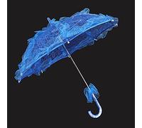 ERYUE Paraguas de Encaje para Boda, Dosel de Encaje Elegante y Exquisito, Accesorio Fotografía para Representaciones Teatrales, Multicolores Uso Diario (Joya Azul)