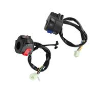ERYUE Parque de Interruptores de Manillar de 7/8 Pulgadas de Motocicleta, Señal de Giro, Bocina, Control de Haz Alto/bajo, Faro Encendido/apagado, Ajuste Universal para la Mayoría de