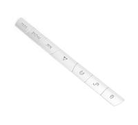 ERYUE Pegatina de Cubierta de Botón de Panel Multimedia, Moldura de Botón de Consola de Aleación de Aluminio Plateado, Ajuste Liviano para XF 2012-2015, Fácil Pasta de Instalación para