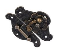 ERYUE Placa de Bloqueo de Cofre Decorativa Clásica Retro Vintage para Joyero Madera, Práctica y Duradera, 5 Tamaños, Compatible con Caja Madera Vintage (Mini28*23mm)