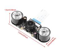 ERYUE Placa de Módulo de Cámara Visión Nocturna 5 Millones Píxeles para B 3/2, Módulo Cámara OV5647 1,5 Millones Píxeles con 850 Luces Relleno, Adecuado para Vigilancia Visión Nocturna