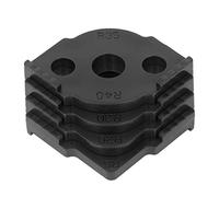 ERYUE Plantilla de Enrutador de Plantilla Radio, Esquina para Carpintería para Esquinas Redondeadas, Juego Radio ABS 8 Tamaños, Ideal Marcos (Negra)