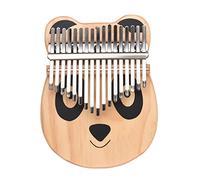Eryue Pulgar Piano 17 Llaves Portátil Kalimba Piano Pino Madera con Bolsa de Transporte Tuning Martetaje de Tela de Limpieza Musical (Gato)
