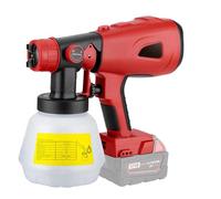ERYUE Pulverizador de Pintura Inalámbrico de 200 W Compatible con Batería Makita 20 V, Pistola Pulverizadora Eléctrica Portátil con 3 Patrones Pulverización y 4 Boquillas, Proyectos (#3)