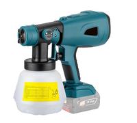 ERYUE Pulverizador de Pintura Inalámbrico de 200 W Compatible con Batería Makita 20 V, Pistola Pulverizadora Eléctrica Portátil con 3 Patrones Pulverización y 4 Boquillas, Proyectos (#1)