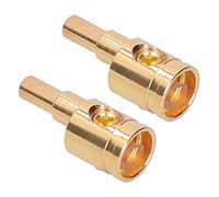 ERYUE Reductor de Cables 4GA Pure Copper Gold, Buena Conductividad, Instalación Fácil para Inversor, Batería, Aplicaciones Automotrices, 2 Pcs 0GA Terminal con Conector Incluido