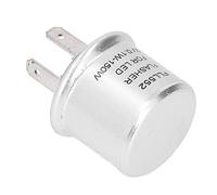 ERYUE Relé Intermitente LED Carcasa de Aluminio Bajo Consumo de Energía para Luz Intermitente 12 V, Reemplazo Ideal para la Mayoría Automóviles, Motocicletas y Bicicletas