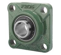 ERYUE Rodamiento Cuadrado con Base Sólida de Poco Ruido para Uso Industrial UCF205/205-16 30 Mm/25,4 Mm 4 Orificios Montados, Rodamiento Montado, de Cartucho con Brida para Mantenimiento Maquinaria