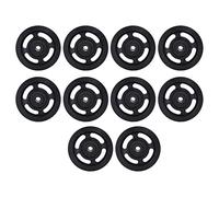 ERYUE Rueda de Polea de Nailon Silenciosa 90 Mm para Equipos Gimnasio con Máquina Cables, Polea Rodamiento Universal 10 Piezas para Ejercicios en el Hogar, Negro