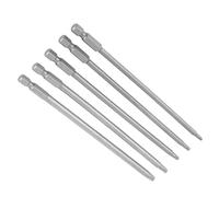 ERYUE Security Star Juego de Puntas de Destornillador Magnéticas Resistentes Al Desgaste para Personal Mantenimiento Profesional Kit 5 Piezas Acero Aleación S2 para Computadora/cámara/anteojos, 150 Mm