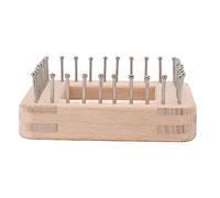 ERYUE Tabla de Tejer Cuadrada de Madera con Ganchos No Desmontables para Tejer Estera, Diadema, Calcetín, Mejora Habilidades para Niños y Adultos, Material Madera Maciza (maciza)