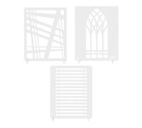 ERYUE Tableros de Fondo para Fotografía, Patrones de Arte Huecos, Accesorios Fotografía Productos para Joyería Maquillaje, Soportes Montaje Fácil Configuración, 3 Piezas/Juego (Estilo 5)