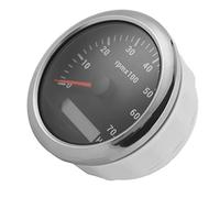 ERYUE Tacómetro de 85 Mm Tacómetro de Puntero 0 a 7000 RPM, Medidor RPM Larga Duración para Motores/barcos/caravanas, Impermeable IP67, Retroiluminación Roja, Verde y Azul (Negra)