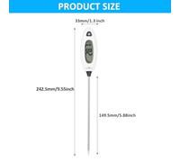 ERYUE Termómetro Digital Profesional para Carne, Termómetro de Alimentos de Lectura Instantánea Alta Precisión para Cocina, Barbacoa con Sonda Acero Inoxidable Chef Doméstico