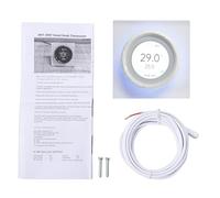 ERYUE Termostato WiFi Inteligente, Controlador de Temperatura Digital Programable de 16 A con Pantalla 1.6, Visualización Temperatura/Humedad Día/Semana/habitación, Bloqueo para (Blanco)