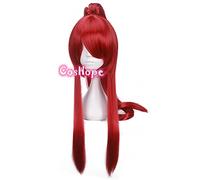 Erza Scarlet Cosplay peluca Fairy Tail Cosplay mujeres peluca roja larga Cosplay Anime pelucas de Cosplay pelucas sintéticas resistentes al calor