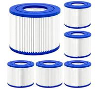 Erzekrim 6 filtros VI para filtros de piscina VI para Bestway Miami | Filtro de filtro para piscina compatible con Lay-Z-Spa, Monaco, Vegas, Palm Springs, sustituye al cartucho original BW58323