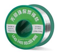 Erzekrim Alambre de Soldadura sin Plomo 1 mm, 100 g Sn99.3 Cu0.7 Hilo Estaño para Soldar Alambre de Soldadura Alambre Colofonia Núcleo Soldar para Soldadura Eléctrica y Bricolaje (1 mm/100 g)