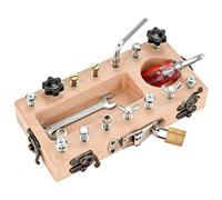 Erzekrim Tabla de madera para atornillar, juguete de madera, destornillador, tabla Montessori, juguete a partir de 6, 7, 8 años, juguete educativo, juguete para niños, juguete de motricidad, regalo