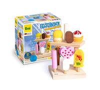 Erzi 10101 Summerfresh - Soporte para helados de madera, para niños, juegos de rol