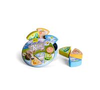 Erzi 17061 Esquinas de queso en lata de madera, cocina infantil, artículo de tienda para niños, juego de rol