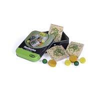Erzi 17185 Boquillas de madera en lata, artículo de tienda para niños, juego de rol.