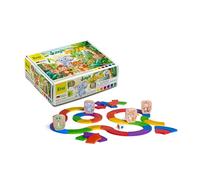 Erzi 42367 Jungle Run - Juego Educativo de Madera con rutas de Colores y Dados | Juego Creativo y lógico para niños a Partir de 3 años | Fabricado en Alemania