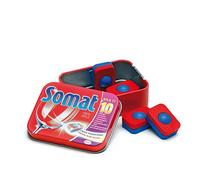 Erzi Juego de imaginación Grocery Madera Shop Mercancías lavavajillas Tabs Somat en una lata