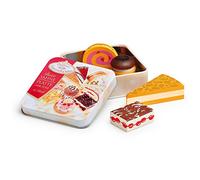 Erzi Placa Crema de Coppenrath y Wiese, Madera Pastel, Jugar Lugares, Hecho de Madera, Las Dimensiones de 9 x 9 x 2,8 cm, de Colores