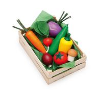 Erzi Surtido Verduras 9 Piezas de Madera, para Los Tienda de Juguete & Cocinita