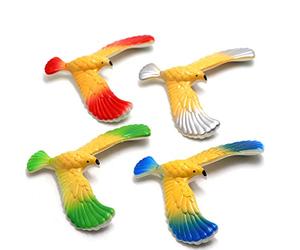 ERZU 4 Juguete Equilibrio Dedo pájaro, águila Equilibrio + Torre, Juguete Equilibrio águila para niños Adultos, Juguete, Juguete clásico nostálgico 13x4x11cm (Color Aleatorio)