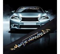 ERZU A O 20.3 cm x 52 pulgadas, adhesivo reflectante de vinilo para coche, pegatinas de letrero de graffiti, accesorios para vehículos, calcomanía para parabrisas de coche Gran Turismo The Real