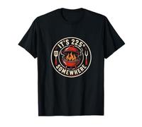 es 225 en algún Lugar Divertido asando Carne de Pitmaster a la Parrilla Camiseta