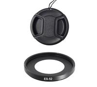 ES-52 - Parasol de metal y tapa de lente compatible con Canon EF-S 24 mm f/2.8, EF 40 mm f/2.8 lente (paquete de 1+1)