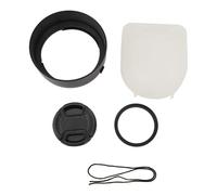 ES 65B Parasol de Lente de cámara de 43 mm con Tapa de Lente de Filtro HD, Pantalla de Lente para RF50 mm F1.8 STM, Compatible con cámara Canon R50 R6 R5 R8, Material ABS con