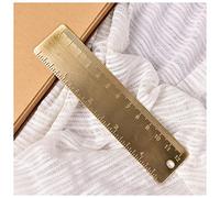 Es adecuado for la escuela, oficina, papelería, pintura de metal, herramienta dibujo, regla medición oro rosa, marcapáginas mini Set