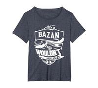 Es Algo BAZAN Que no entenderías Regalo Camiseta, Mujer Tallas Grandes, Azul Jaspeado, 3XL Grande
