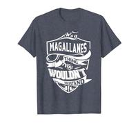 Es Algo de MAGALLANES Que no entenderías Regalo Camiseta, Hombre, Azul Jaspeado, S